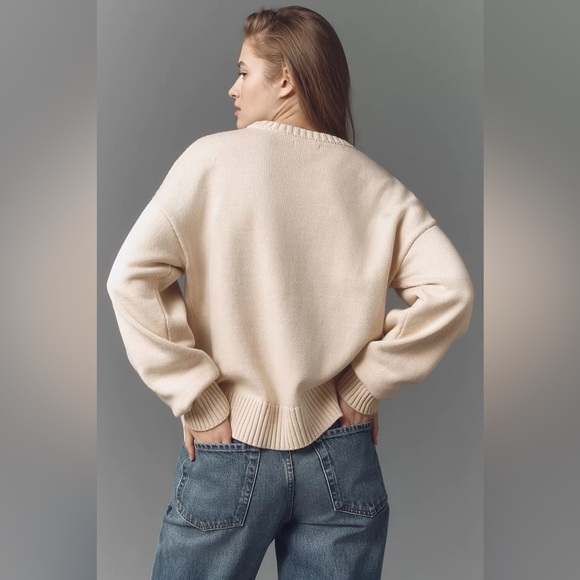 NWT! Anthropologie Porridge Americana Pullover Sweater - Size XL 🎡 - Picture 2 of 5